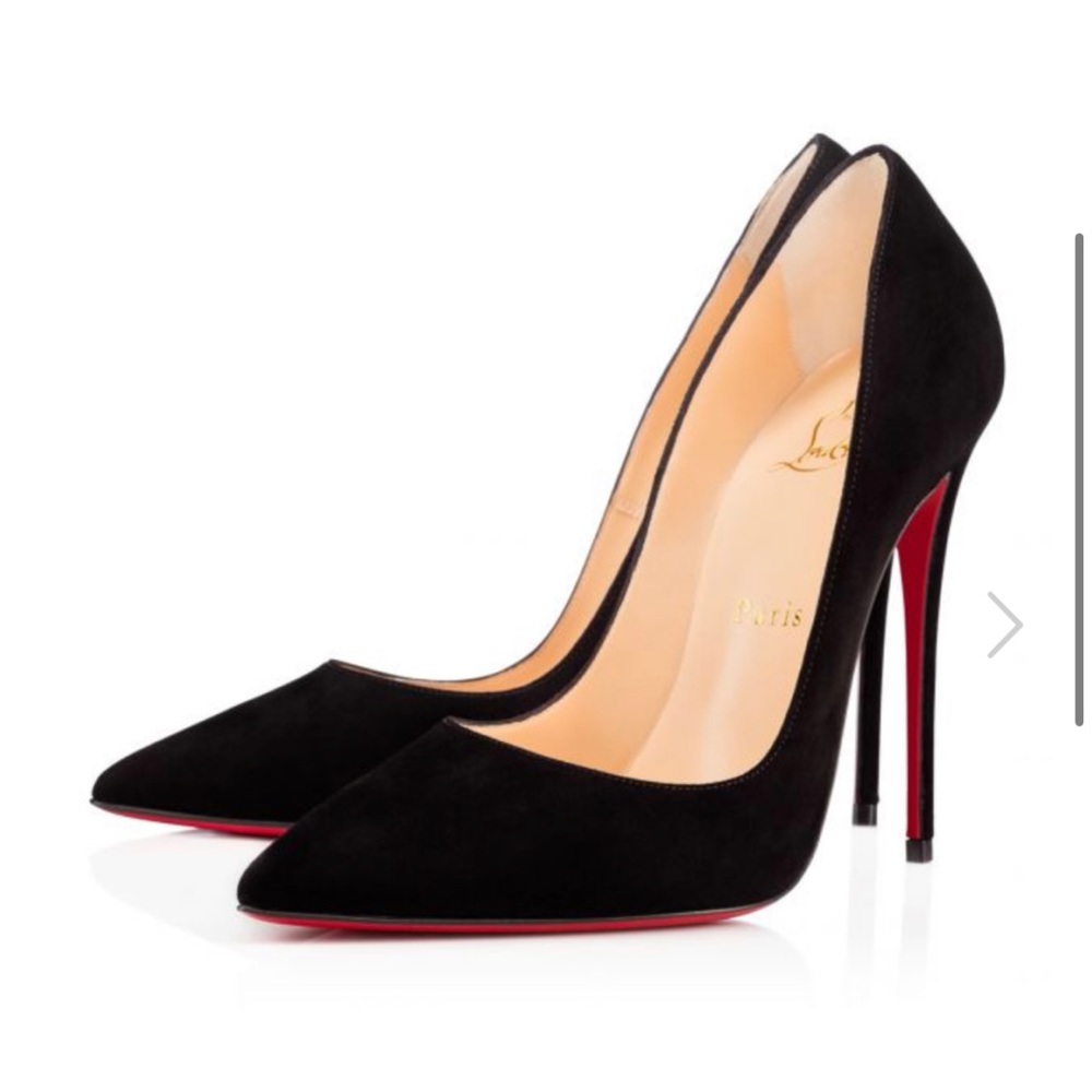 christian louboutin
So Kate 
 120 suede black shoes